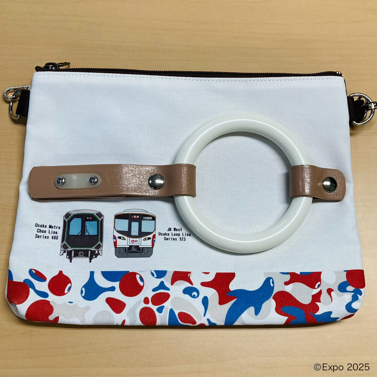 【大阪･関西万博ラッピング環状線】【Osaka Metro Chuo Line Series 400】つり革サコッシュ