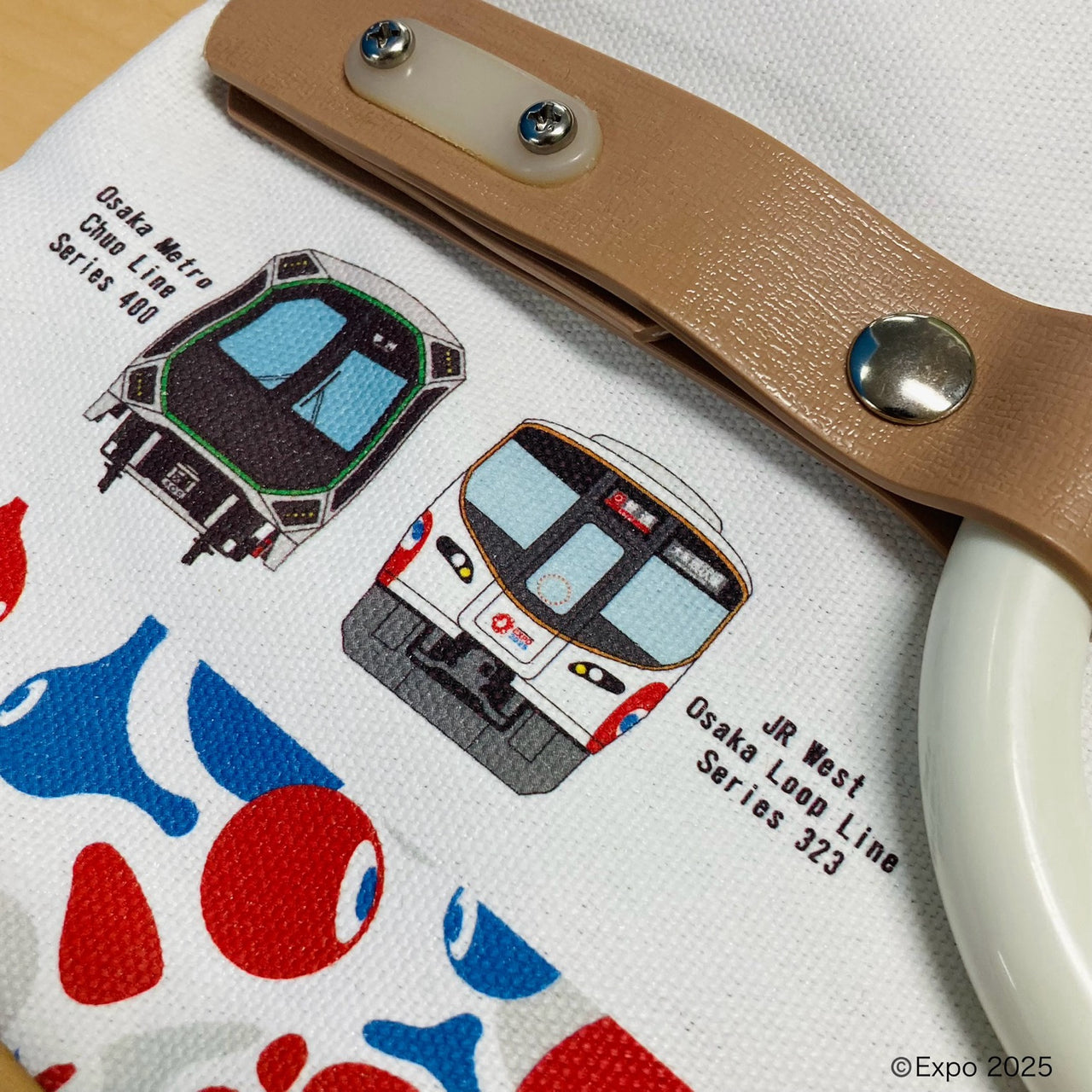 【大阪･関西万博ラッピング環状線】【Osaka Metro Chuo Line Series 400】つり革サコッシュ